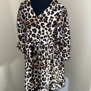 Jodifl Leopard Print Dress NEW